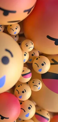 This live wallpaper depicts a group of smiley faces atop each other, with amazing 3D bubble effects and a fun pop culture vibe