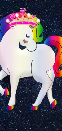 Looking for a creative phone wallpaper that stands out? Check out this animated unicorn live wallpaper! The colorful and vibrant design is sure to catch your eye