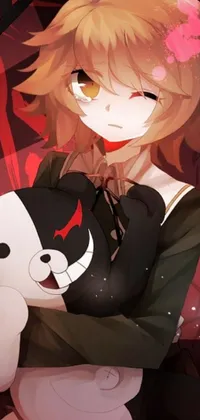 This dynamic live wallpaper depicts a striking persona in the style of the popular video game Persona 5 Phantom Thief