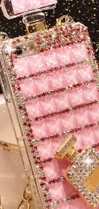 Decorate your phone screen with this stylish Pink Purse Live Wallpaper