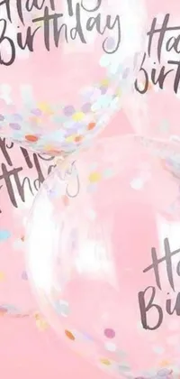 Looking for a playful and feminine live wallpaper to celebrate a loved one's birthday? Check out this "Happy Birthday Balloons" design by Dulah Marie Evans