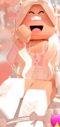 Pink Toy Peach Live Wallpaper