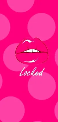 Looking for an edgy phone wallpaper that's sure to turn heads? Check out this close-up lips design on a bright pink background! Inspired by a renowned artist's unique style, this animated wallpaper is packed with wicked animated details and a pop of color that's sure to add flair to your mobile device