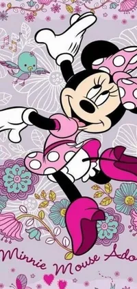 Get the perfect Disney inspired Minnie Mouse live wallpaper for your phone! Choose a pink and purple, floral, pop art design to add a touch of cuteness and femininity to your phone