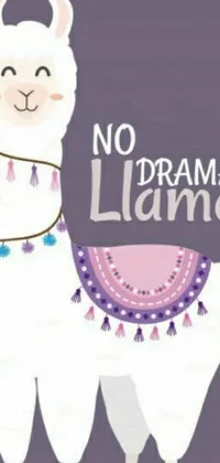 Spruce up your phone with the "No Drama Llama" live wallpaper