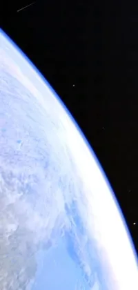 Experience a mesmerizing view of the earth from space with this phone live wallpaper
