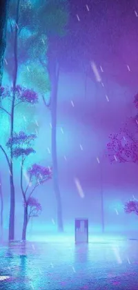Plant Atmosphere Purple Live Wallpaper
