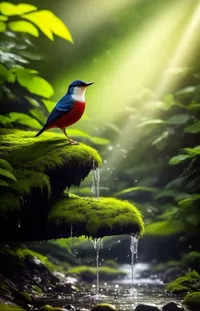Plant Bird Water Live Wallpaper