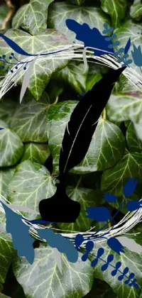 Plant Blue Leaf Live Wallpaper