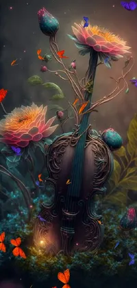 Get lost in the beauty of this fantasy art phone wallpaper