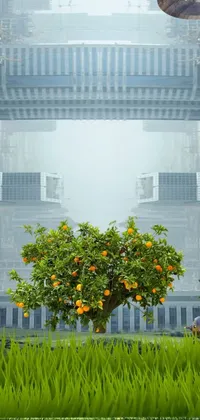 Plant Building Flower Live Wallpaper