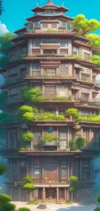 Plant Building Green Live Wallpaper