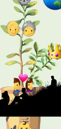 Plant Cartoon Flower Live Wallpaper