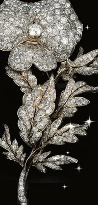 Plant Christmas Ornament Silver Live Wallpaper