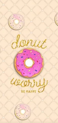 Get the phone wallpaper of a cute donut with sprinkles on it! This vector artwork by JoWOnder is inspired by hurufiyya, and perfect for your phone cover