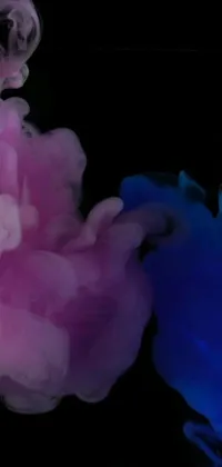 Add a pop of color to your phone with this stunning pink and blue live wallpaper