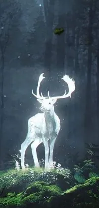 Plant Deer Window Live Wallpaper