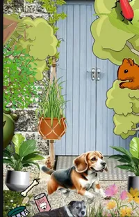 Plant Dog Flowerpot Live Wallpaper
