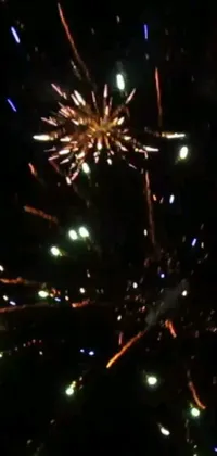 Looking for a stunning live wallpaper for your phone? Look no further than this mesmerizing display of fireworks lighting up the night sky