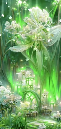 Plant Flower Green Live Wallpaper
