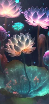 Plant Flower Light Live Wallpaper