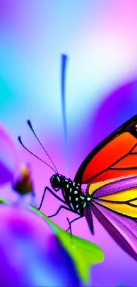 Rainbow butterfly Live Wallpaper