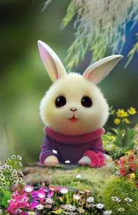 Plant Flower Rabbit Live Wallpaper - free download