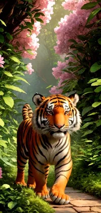 Plant Flower Siberian Tiger Live Wallpaper