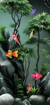 Plant Flower Vertebrate Live Wallpaper