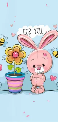 Plant Flowerpot Cartoon Live Wallpaper