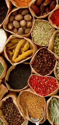 The Spice Market Live Wallpaper offers a delightful and colorful display for your phone