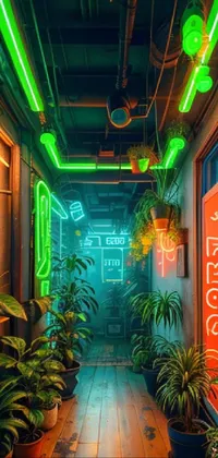 Plant Green Light Live Wallpaper