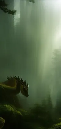 Add some enchanting scenery to your phone with this dragon live wallpaper