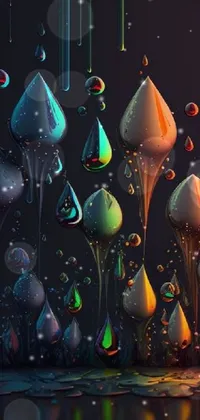Plant Liquid Art Live Wallpaper