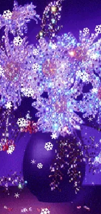 Plant Liquid Purple Live Wallpaper