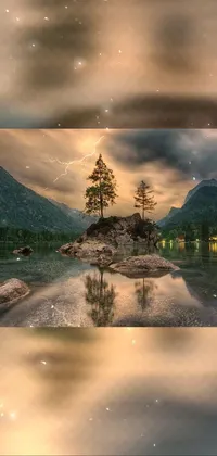 Transform your phone screen into a serene landscape with this stunning live wallpaper