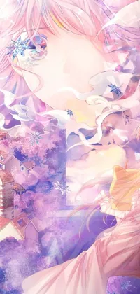 This live wallpaper features an above view of a storybook-style illustration