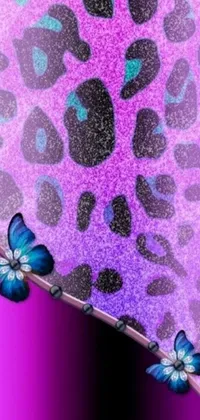 This phone live wallpaper boasts an eye-catching design with a close-up view of a cell phone against a beautiful purple background