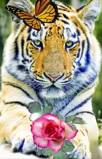 Plant Photograph Bengal Tiger Live Wallpaper