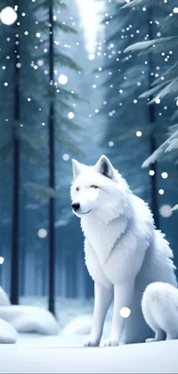 White Wolf Live Wallpaper