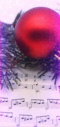 Plant Purple Christmas Ornament Live Wallpaper