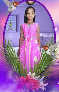 Plant Purple Dress Live Wallpaper