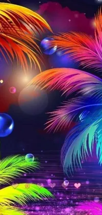 Add a touch of tropical paradise to your smartphone with this colorful live wallpaper