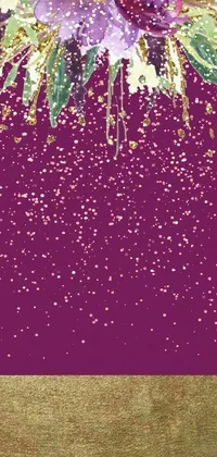 Plant Purple Rectangle Live Wallpaper