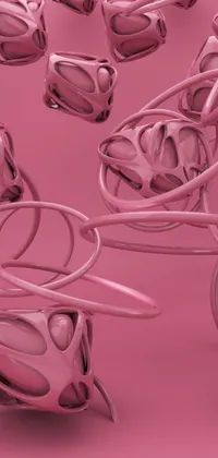 This live wallpaper for your phone is a gorgeous 3D render featuring glasses resting on a pink surface