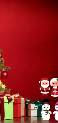 Get into the festive spirit with this delightful Phone Live Wallpaper