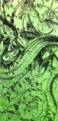 Plant Reptile Painting Live Wallpaper