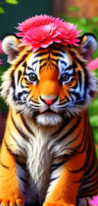 Plant Siberian Tiger Bengal Tiger Live Wallpaper
