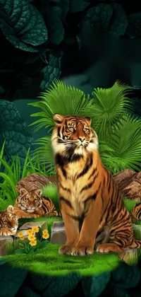Plant Siberian Tiger Tiger Live Wallpaper