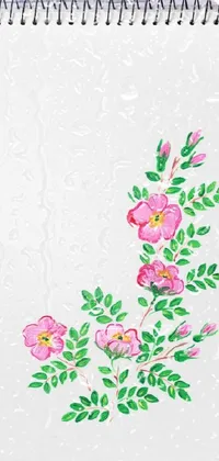 Plant Sketch Pad Flower Live Wallpaper